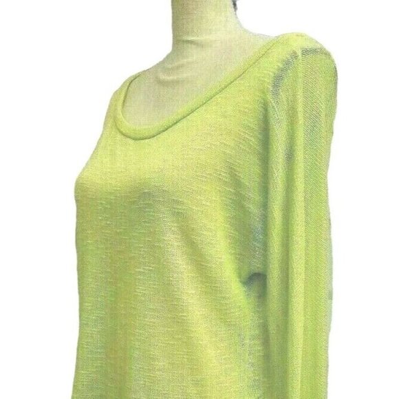 Aeropostale Womens Blouse Size M Light Green Long Sleeve Scoop Neck - Picture 3 of 11